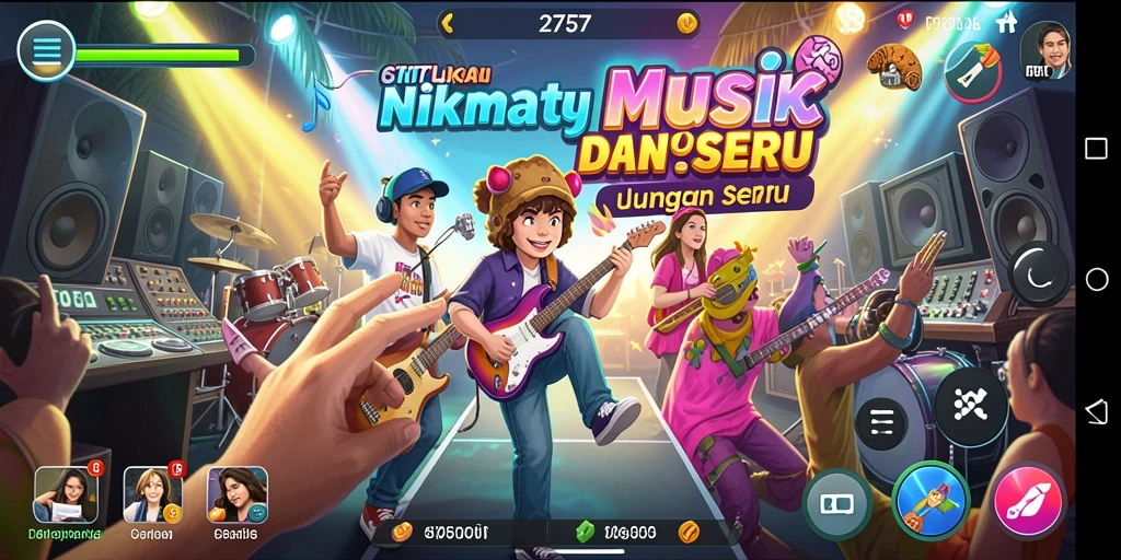 Screenshot gameplay <strong>2757</strong> yang menunjukkan pengalaman bermain music yang seru.