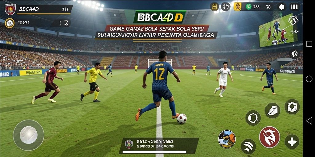 Tampilan gameplay BBCA4D yang menegangkan dan seru di lapangan.