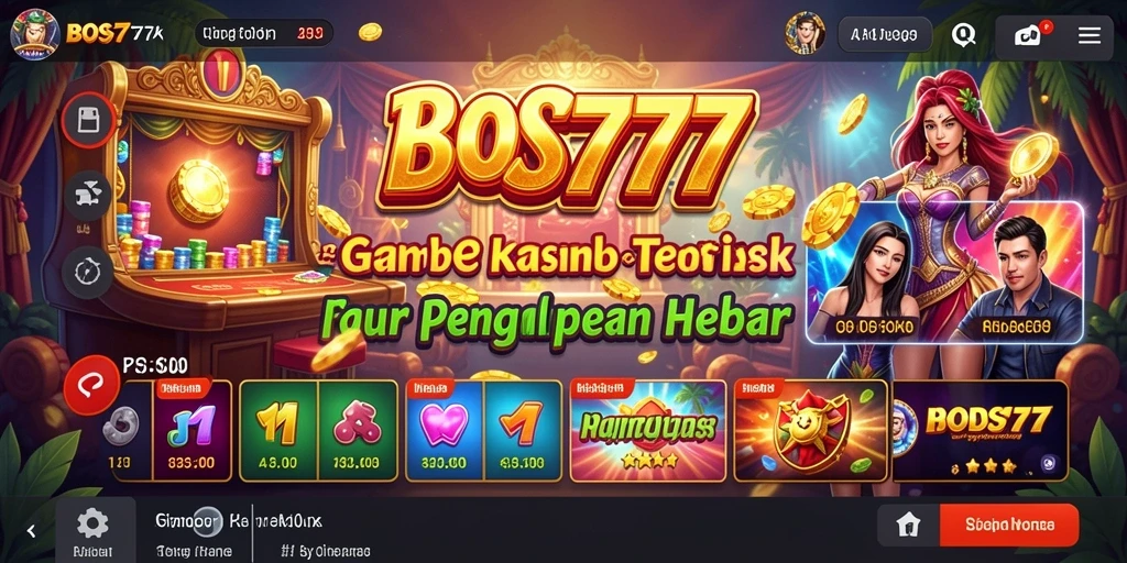 Gameplay menarik dalam aplikasi Kasino BOS777.