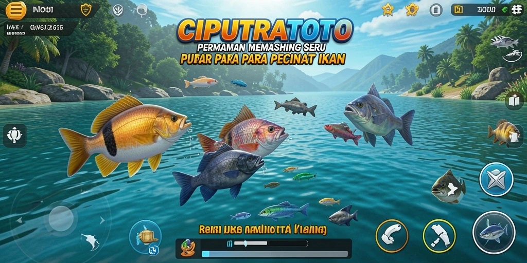 Tampilan gameplay memancing yang menakjubkan dan realistis.