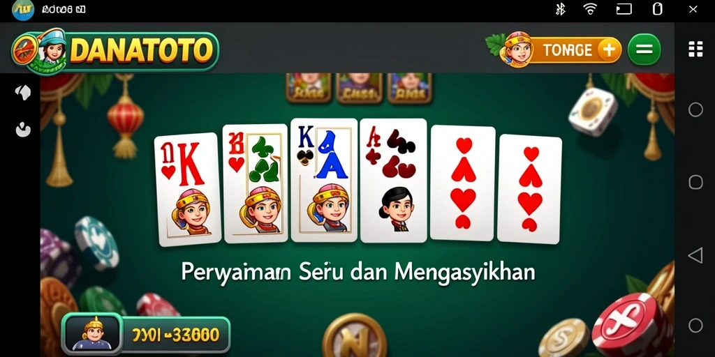 Tampilan gameplay seru dalam DANATOTO yang mengasyikkan.