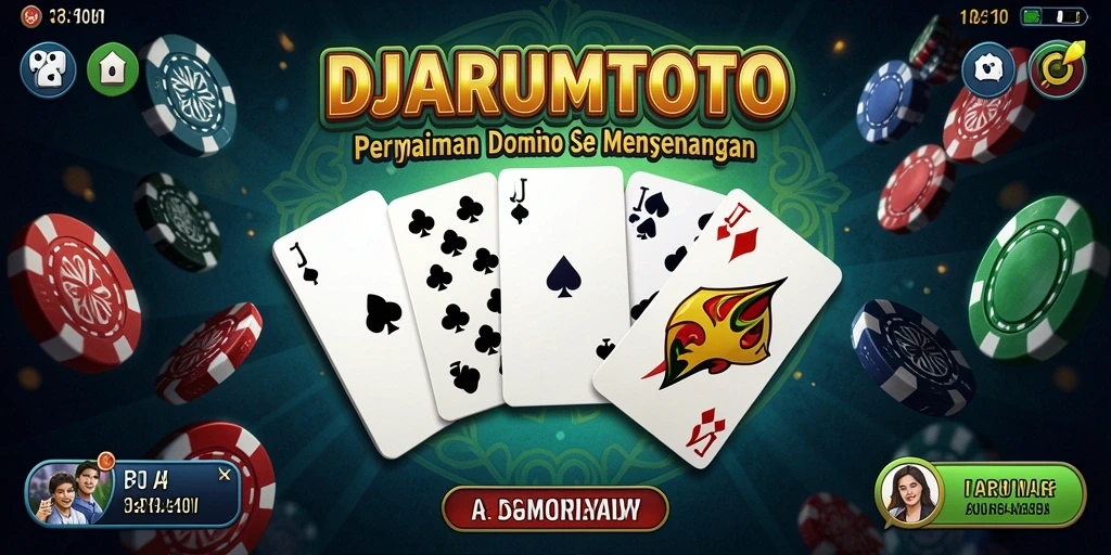 Screenshot gameplay DJARUMTOTO yang menampilkan keseruan permainan Domino.