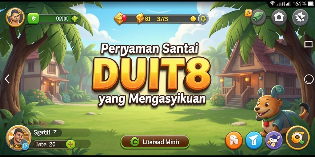 Tangkapan layar utama <strong>DUIT8</strong> menampilkan gameplay santai yang memukau.