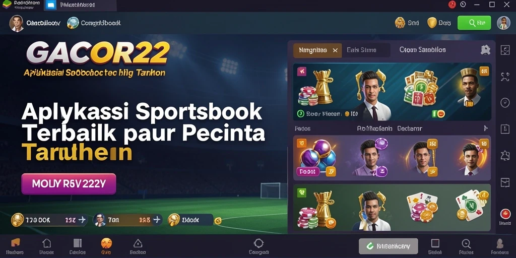 Tampilan menarik dari gameplay GACOR22 dalam taruhan olahraga.