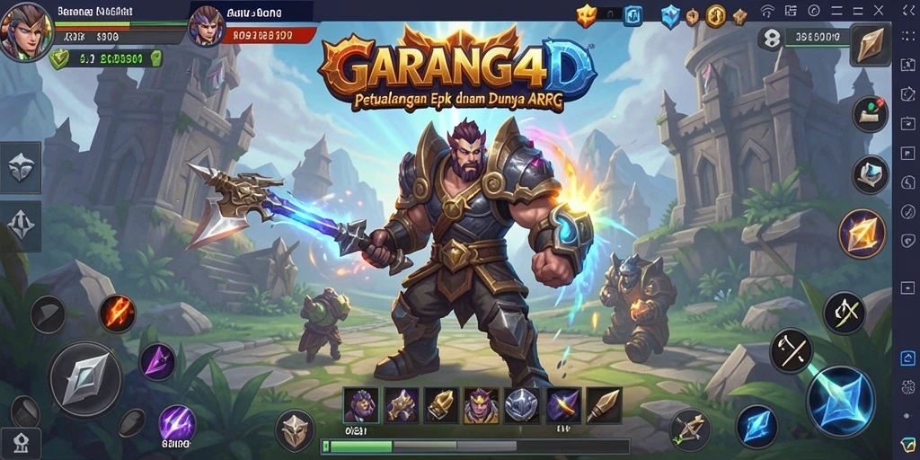 Tampilan epik dari gameplay ARPG di GARANG4D.