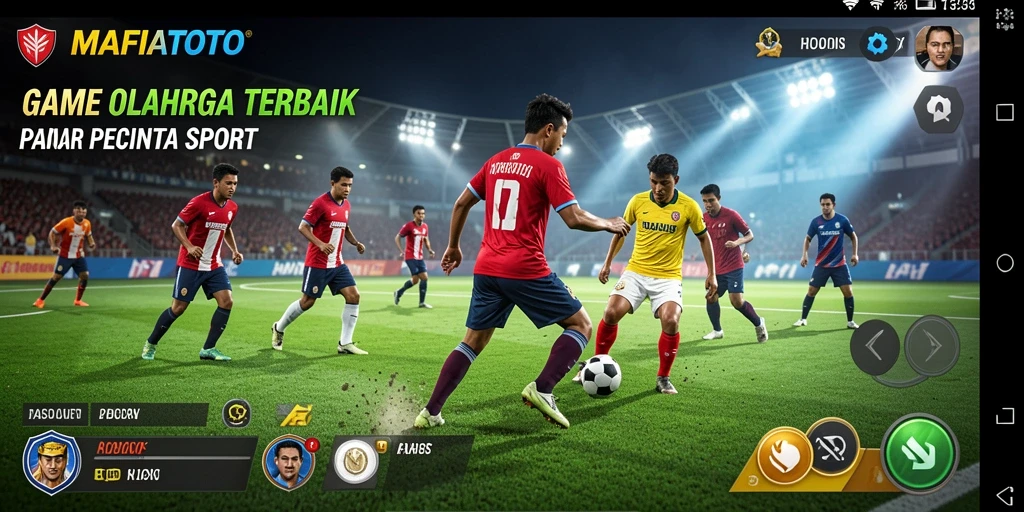 Screenshot MAFIATOTO menunjukkan gameplay olahraga yang menyenangkan dan kompetitif.