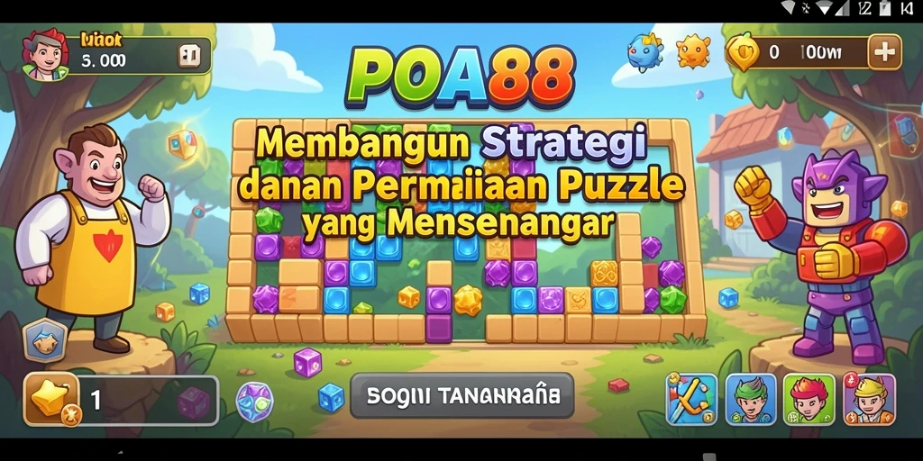 Tampilan menawan dari gameplay Puzzle POA88 yang penuh tantangan.