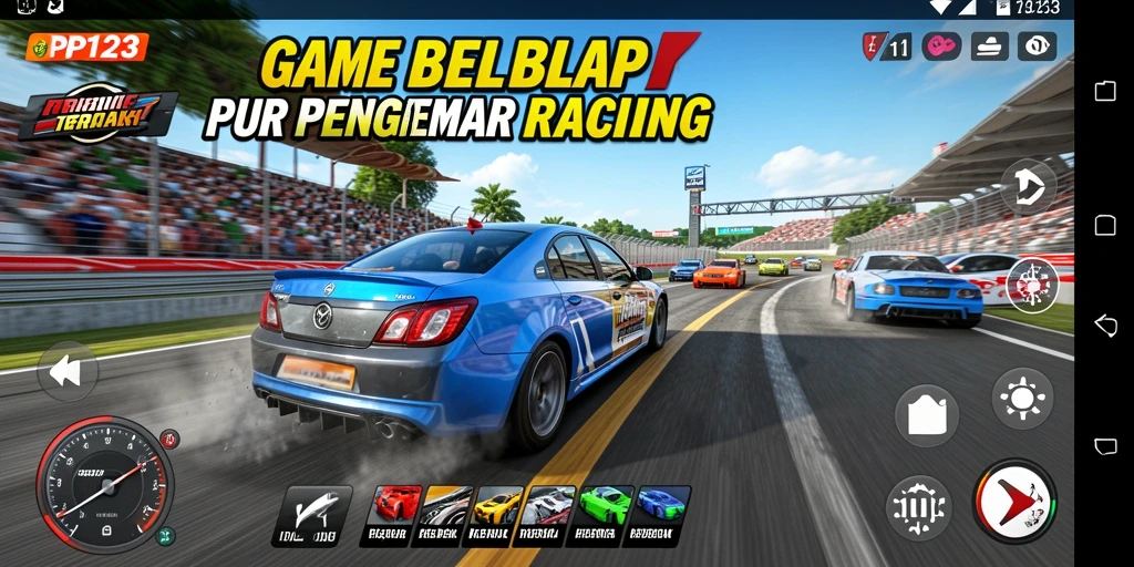 Tampilan gameplay PP123 yang menegangkan dan kompetitif.