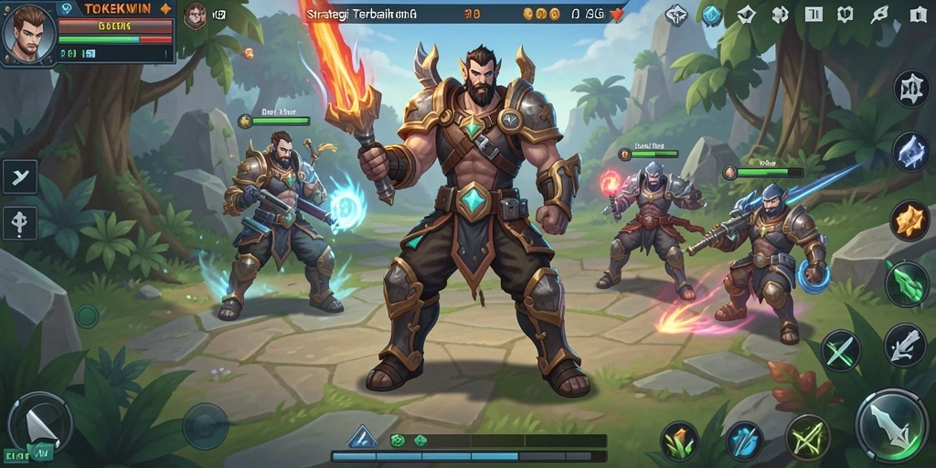 Tampilan gameplay menarik dari TOKEKWIN di dalam dunia SLG.