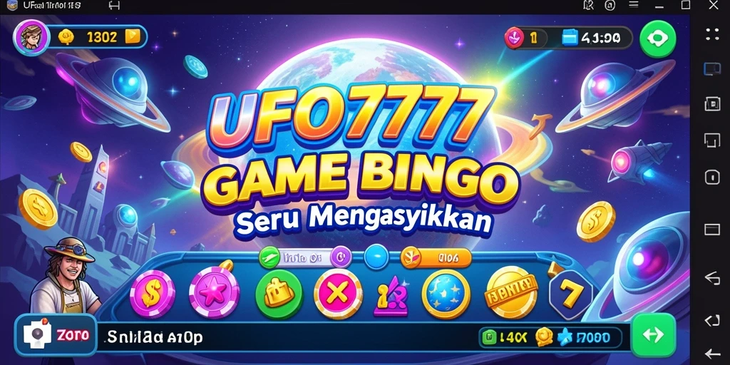 Screenshot gameplay Bingo menampilkan keseruan dalam bermain UFO777.