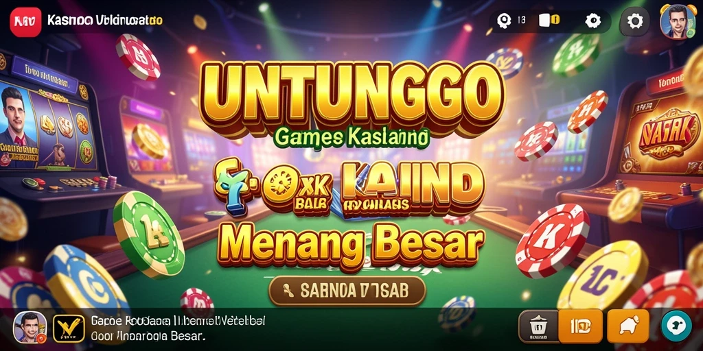 Tampilan menarik dari gameplay Kasino UNTUNGGO yang seru.